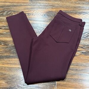 Rag & Bone Burgundy Wine Ponte Knit Stretch Legging Pants 27 W1503C039BUR 29X28